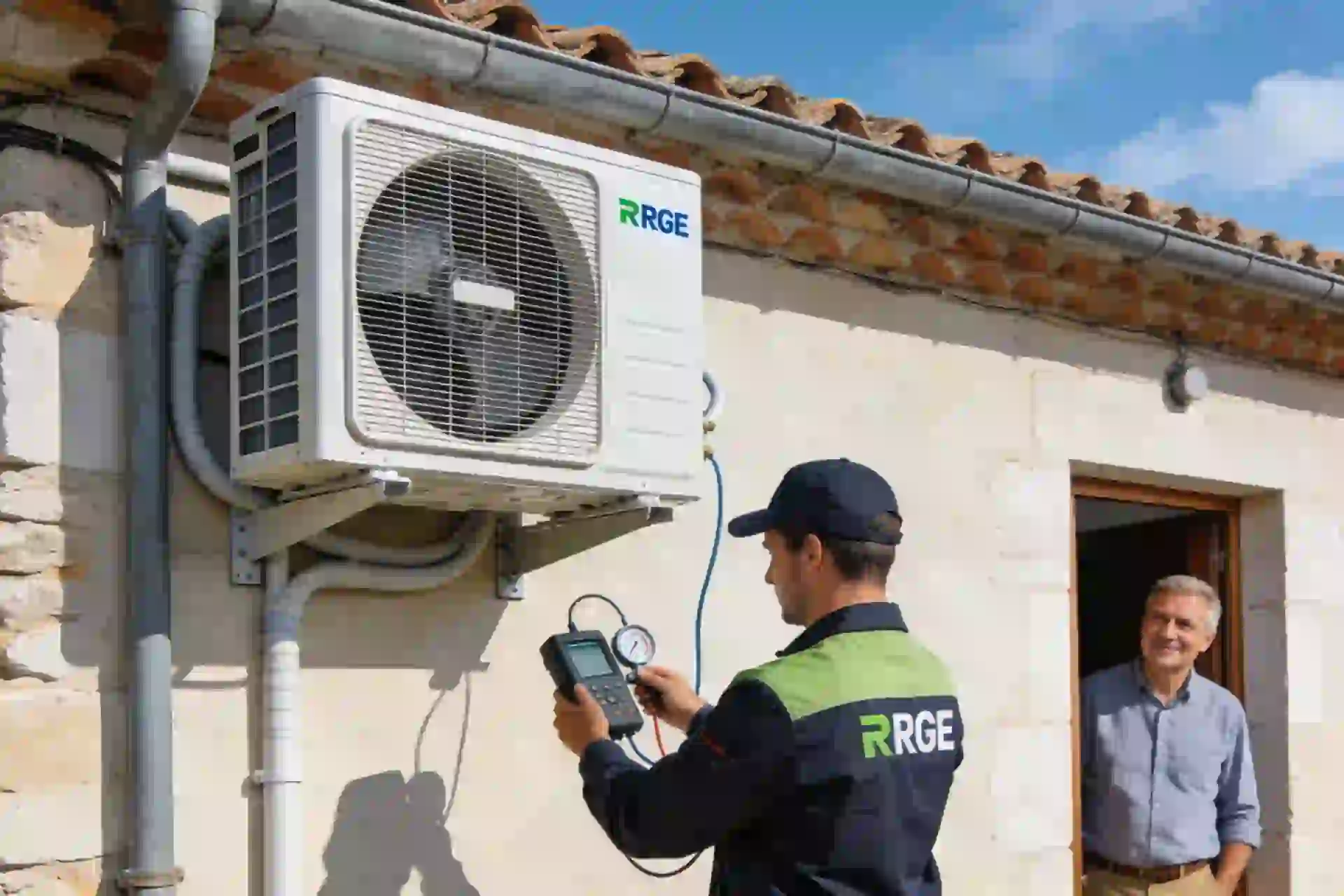 Installation climatisation réversible à Ronchamp